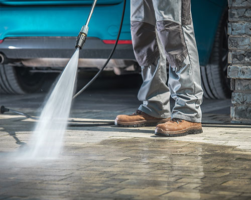 Driveway washing